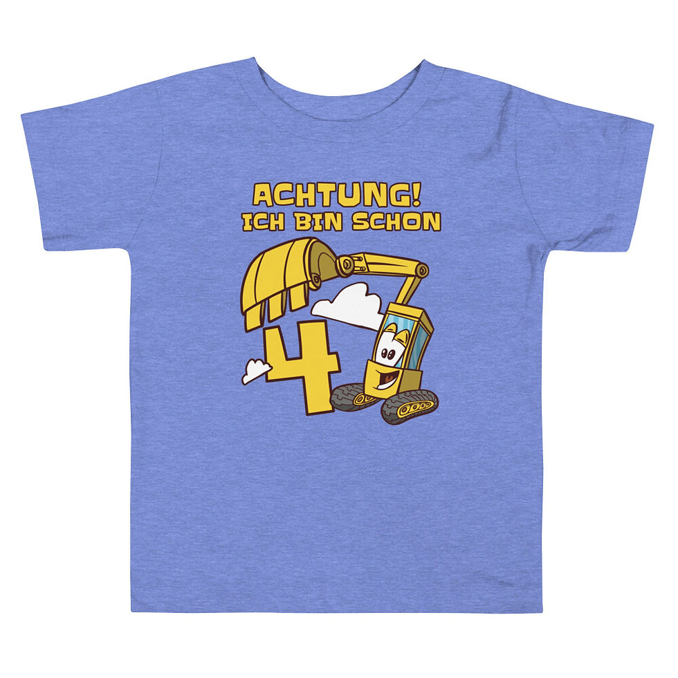 Miniaturbild: Geburtstags T-Shirt Bagger 4 Jährig