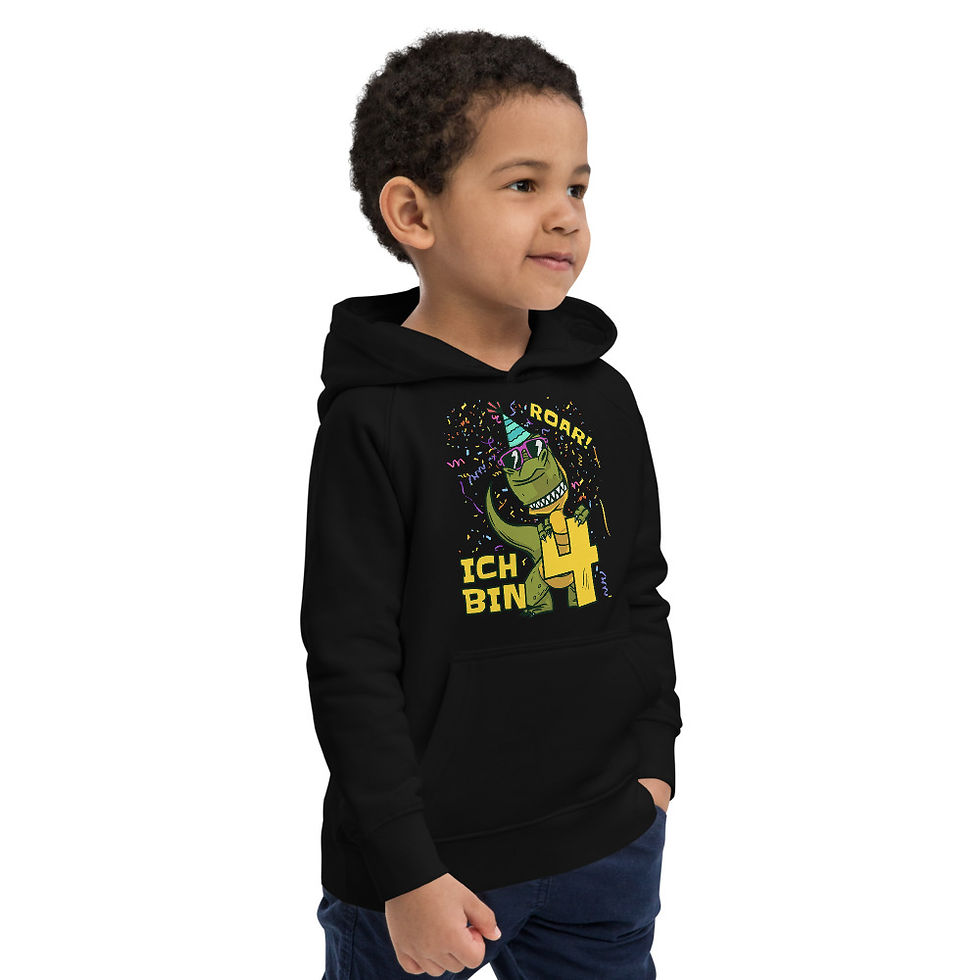 Miniaturbild: Geburtstags Hoodie T-Rex Party 4 Jährig