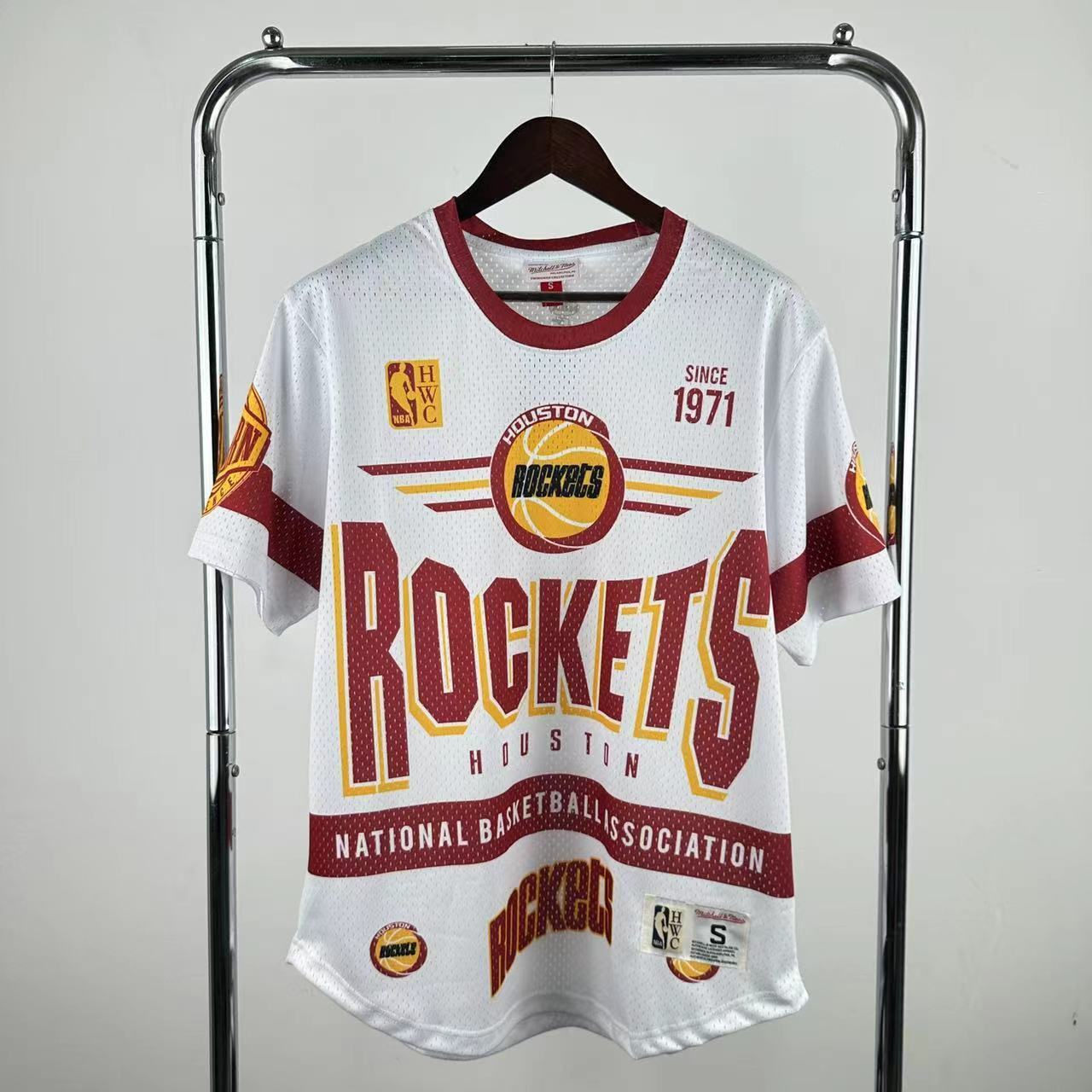 Houston Rockets White Hardwood Classics Team Origins