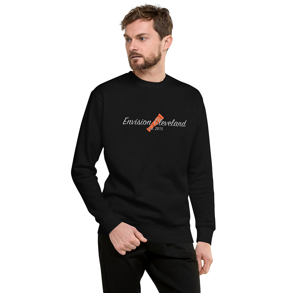 Thumbnail: Unisex Premium Sweatshirt - Silver Script Logo