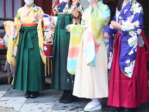 小学校の卒業式で可愛らしい袴姿撮影をしてきました👘🌸