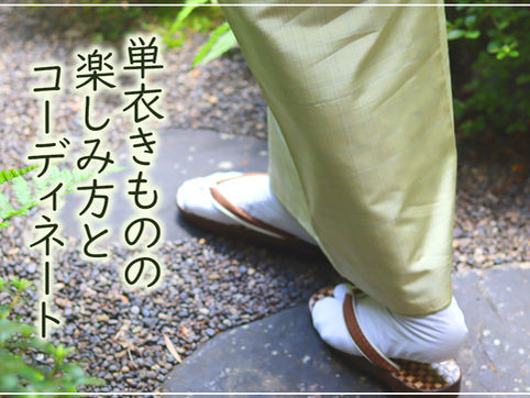 単衣着物のコーディネート