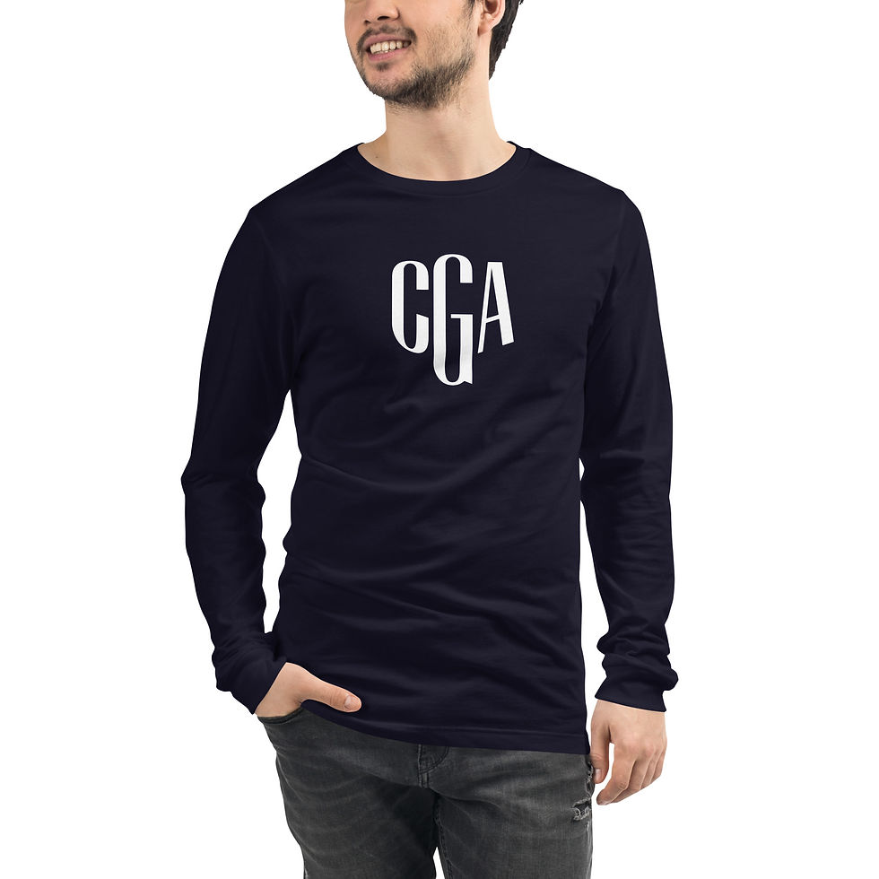 Thumbnail: Unisex Long Sleeve Tee - CGA White