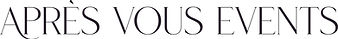 Apres Vous Events Business Logo 