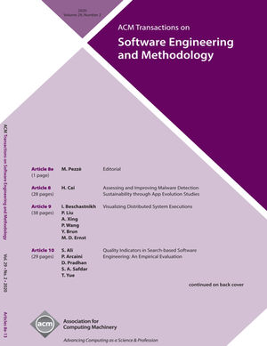 Article accepted for Transactions on Software Engineering and Methodology journal