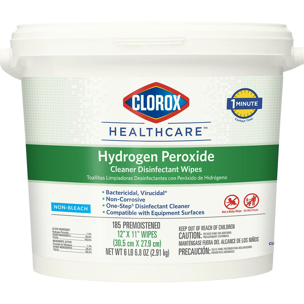 Clorox Healthcare® Hydrogen Peroxide Cleaner Disinfectant Wipes, Bucket, 185 ct.