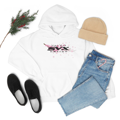SVX NATION White Sakura Cherry Blossom Hoodie | SVX NATION
