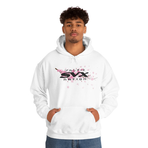 saku♡ SVX NATION White Sakura Cherry Blossom Hoodie | SVX NATION