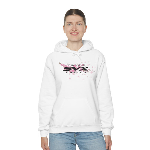 SVX NATION White Sakura Cherry Blossom Hoodie | SVX NATION