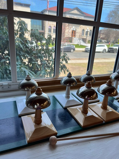 Montessori Bells in primary classroom