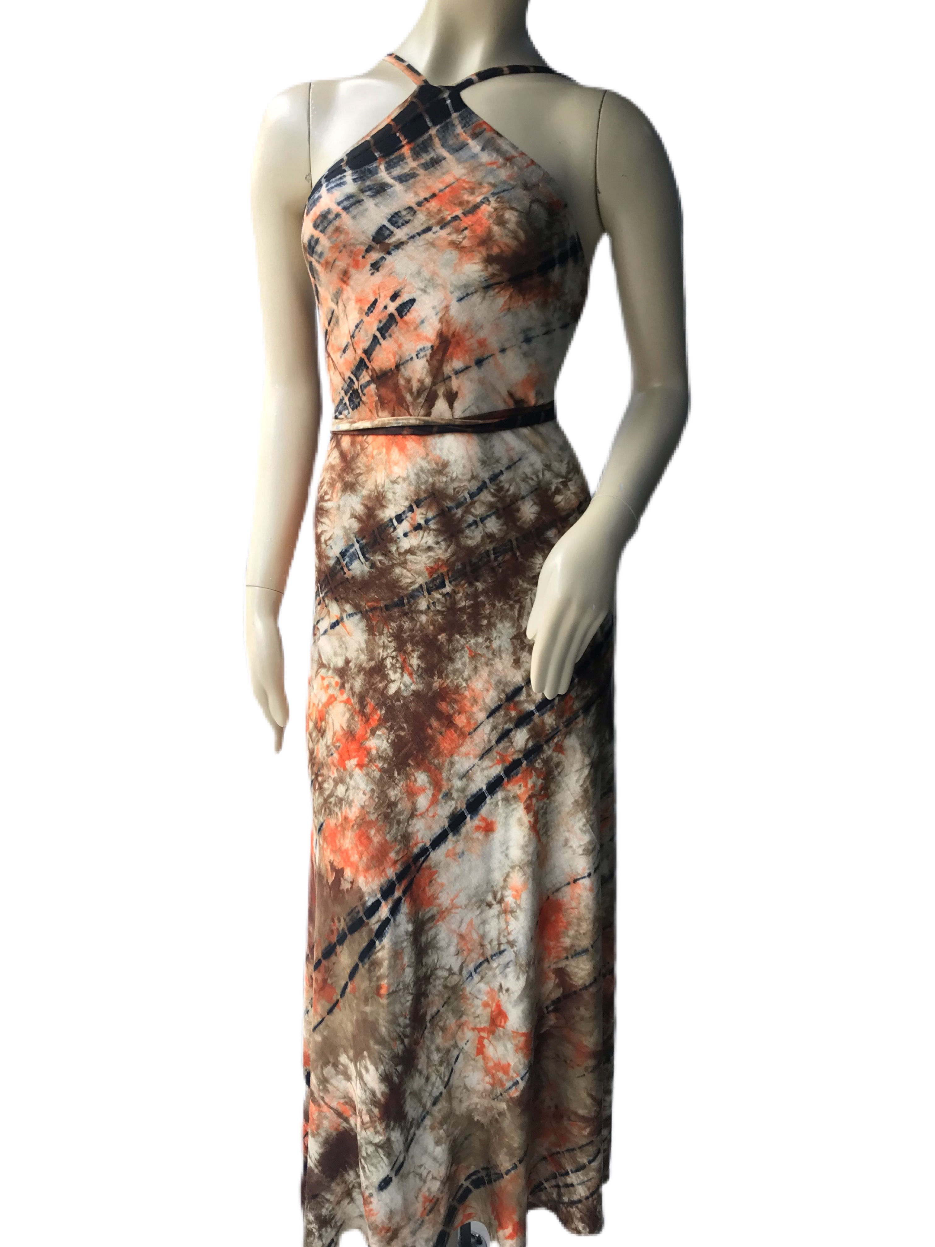 Caroline halter maxi