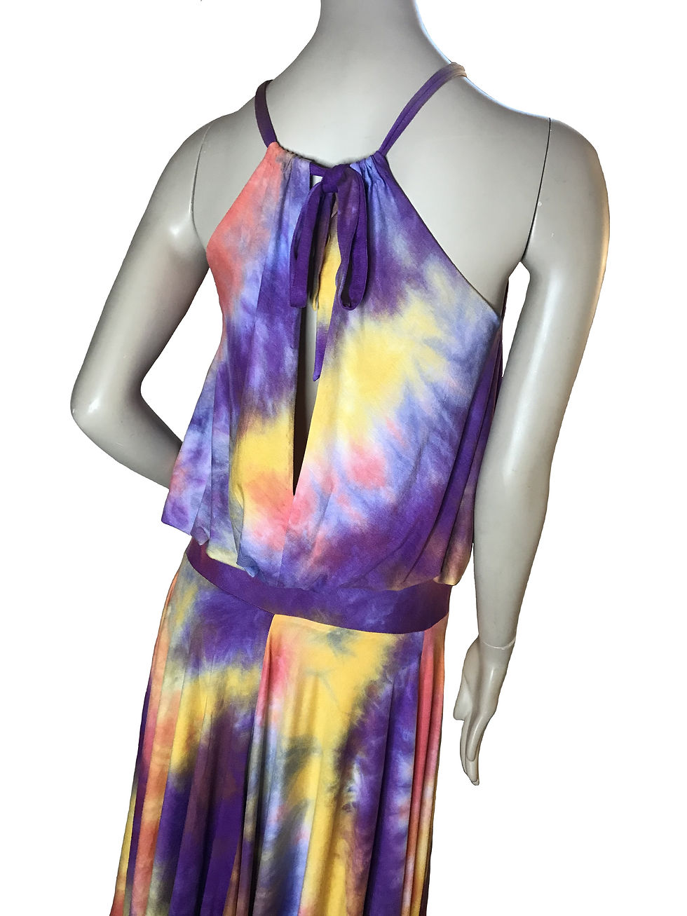 Thumbnail: Flora tie dye halter maxi