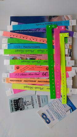 MANILLAS Y BOLETAS PARA EVENTOS