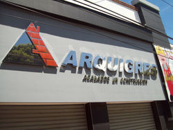 AVISO 3D, METALIZADO