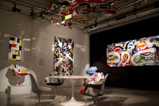 Galerie W - undulations armchairs and ceiling