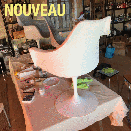 restauration et custom de chaises & tables Knoll