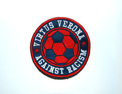 Toppa Virtus Verona against racism.