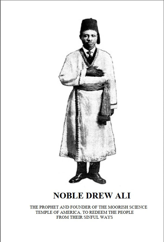 Thumbnail: image of prophet noble drew ali from page 2 of the holy koran of the moorish science temple of america