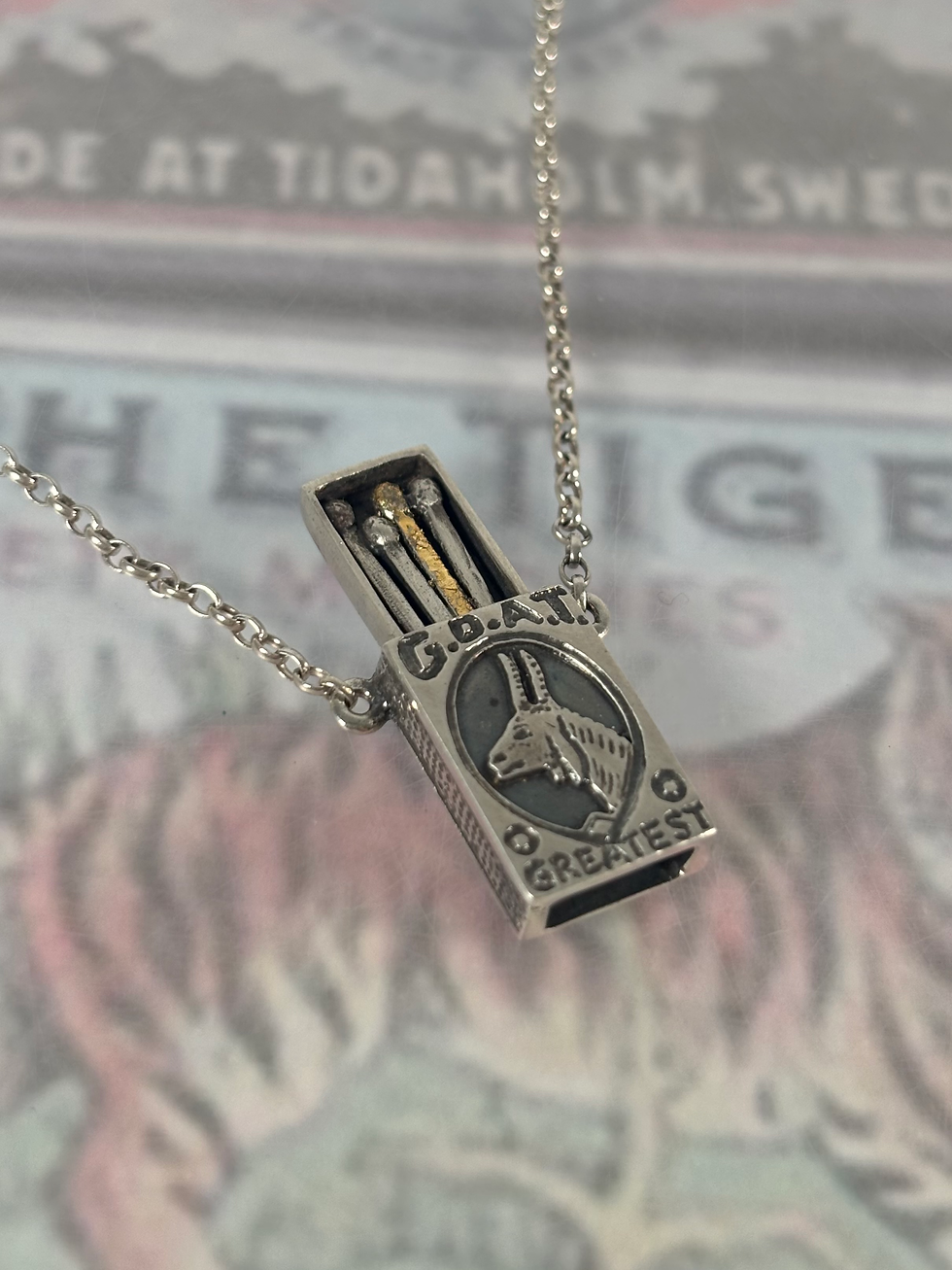 Thumbnail: G.O.A.T MINI MATCHBOX NECKLACE