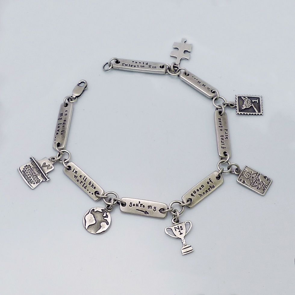 Thumbnail: silver charm bracelet