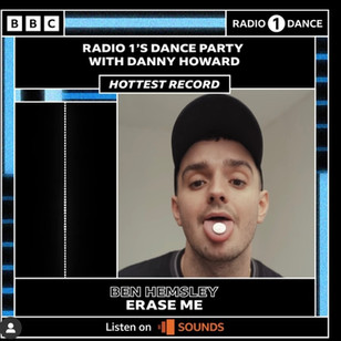 Ben Hemsley - Erase Me (Aramada)- Danny Howard Hottest Record In The World
Mastered By Matthew Styles