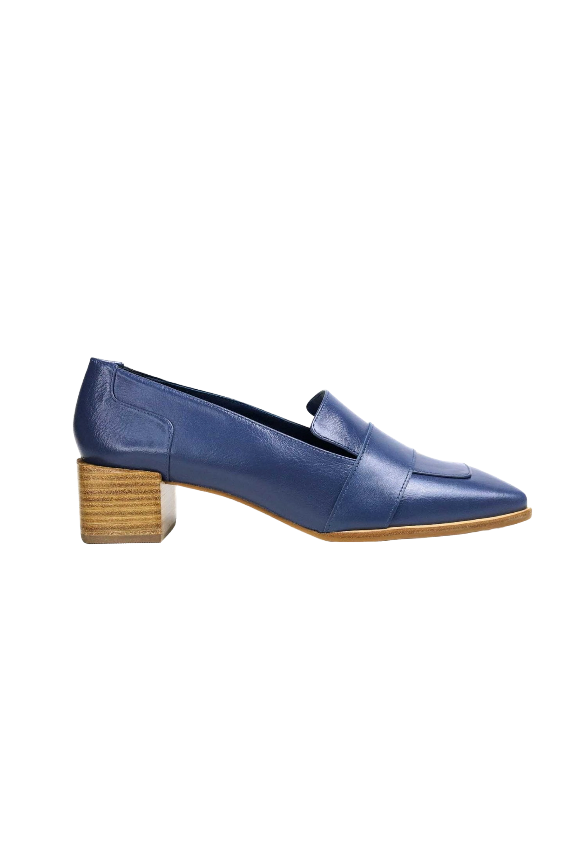 Mangara Atelier Louro Calf Leather Block Heel Loafers