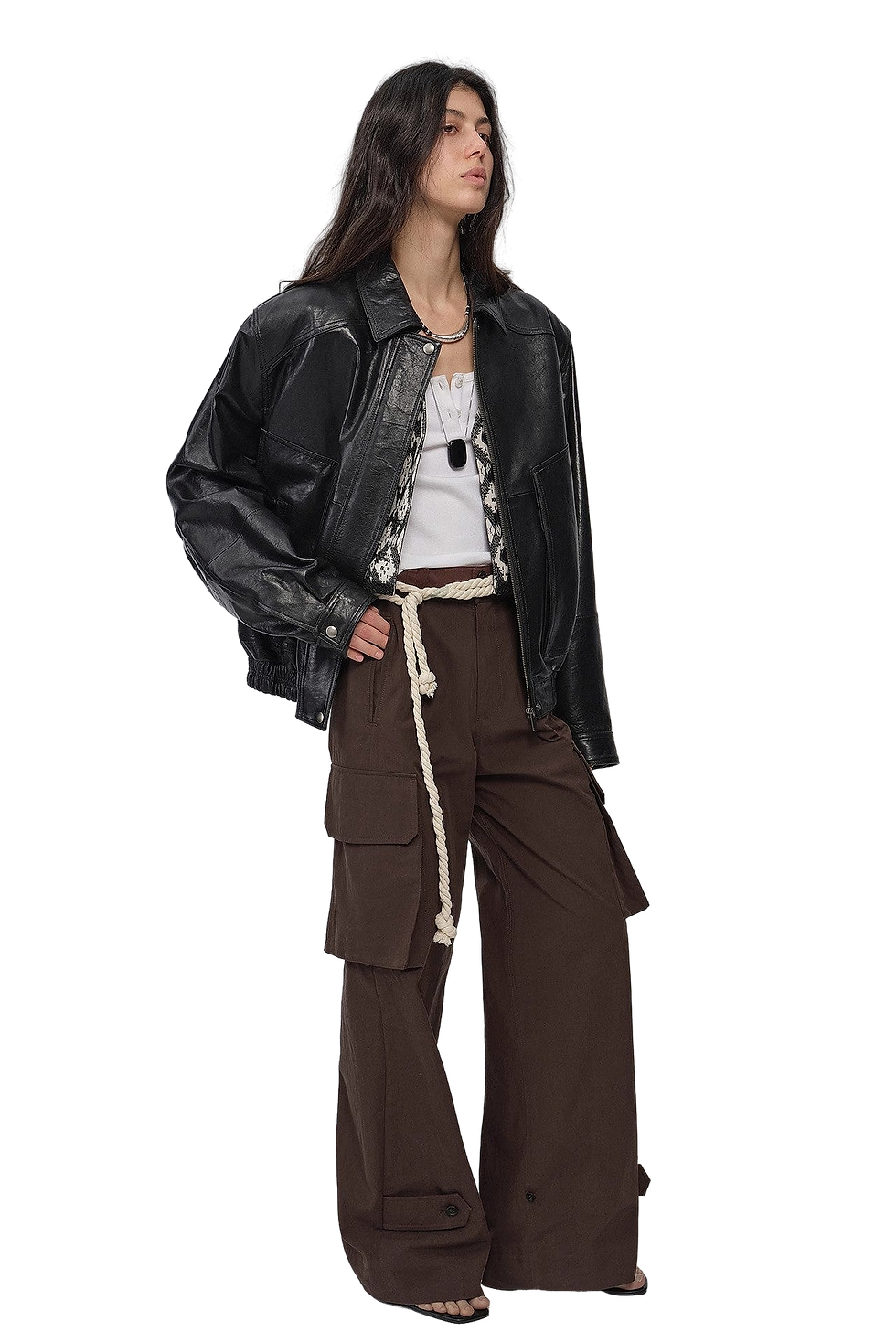 Thumbnail: Firelady Fur "Fashionable Luke" Retro Waxed Leather Work Jacket