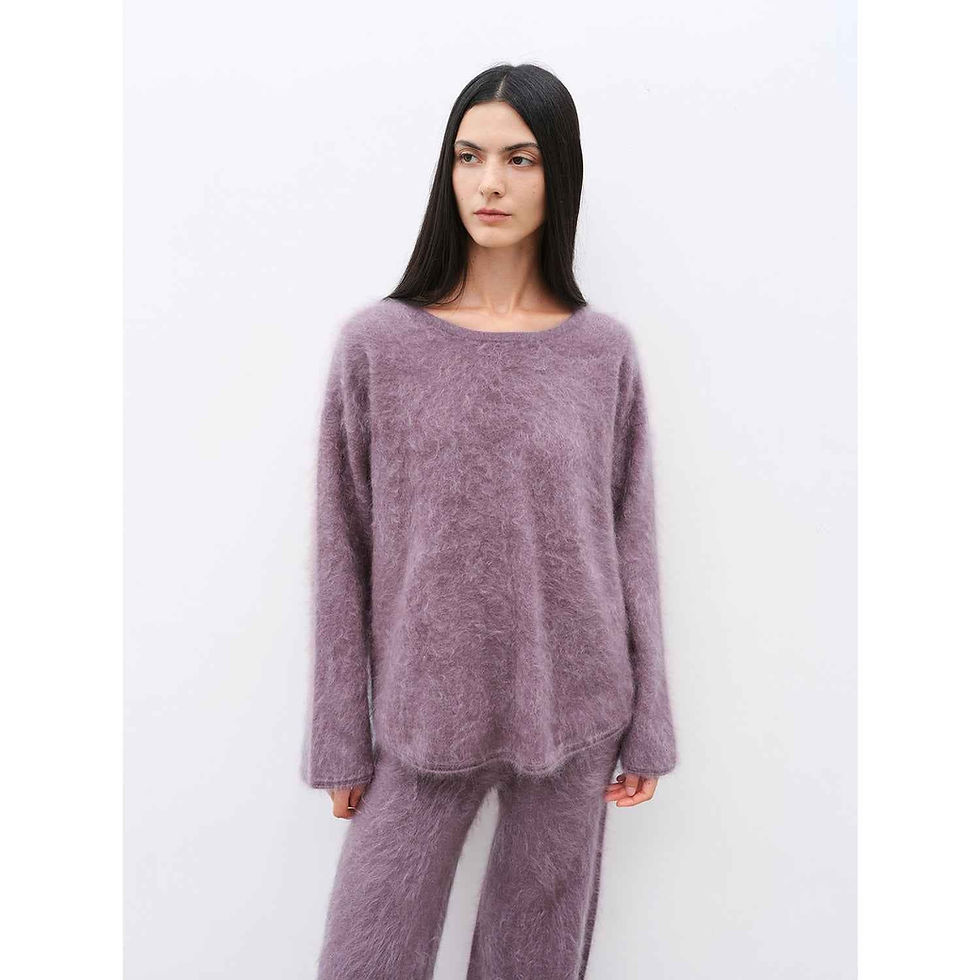 Thumbnail: Cashmere Sweater and Pant Loungewear Set