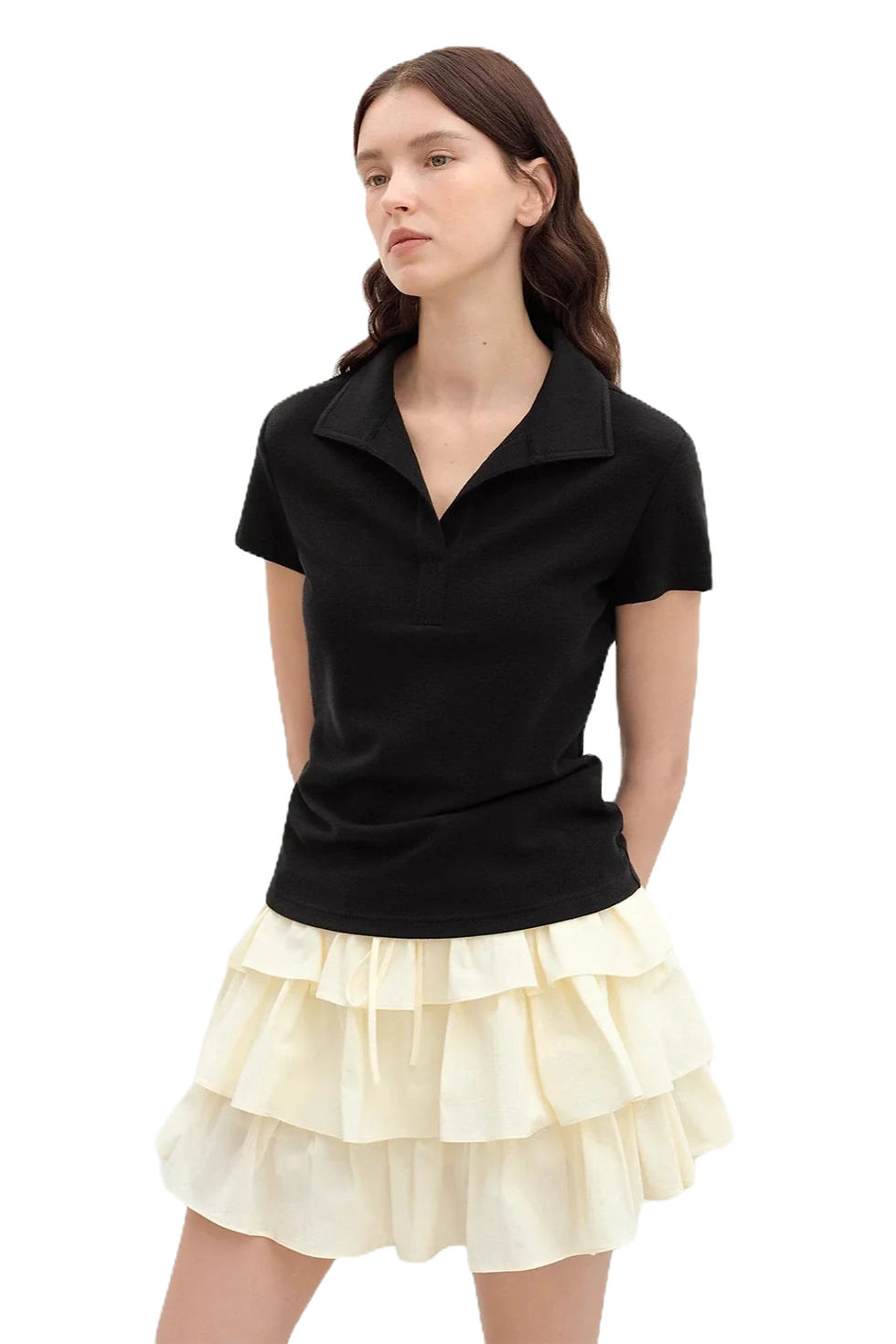 Firelady Fur "Dublin" Lapel Slim Fit Short Sleeve Polo Shirt