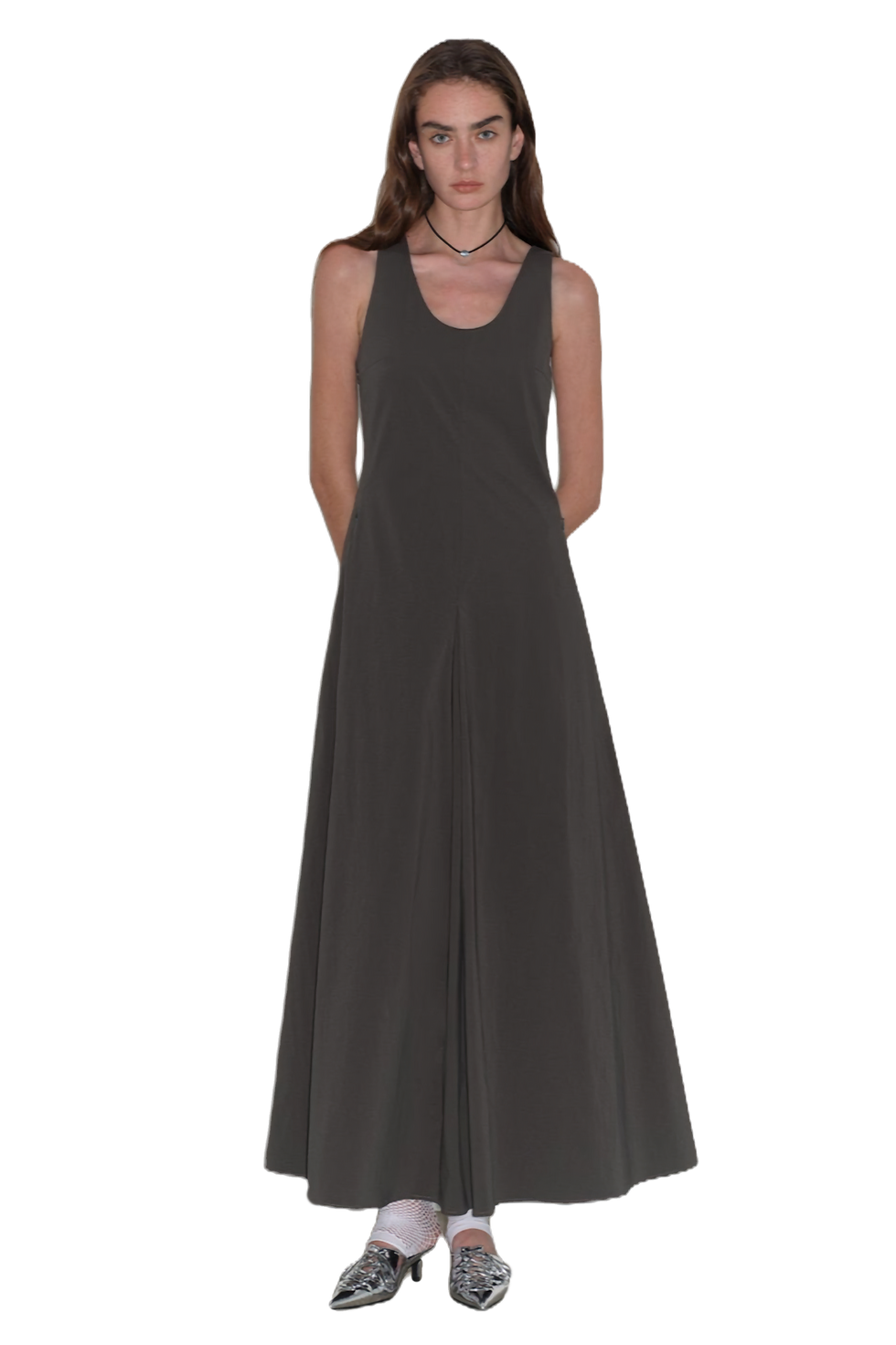 Firelady Fur "Lake Bled"  U-Neck A-Line Slim Fit Vest Cotton Dress