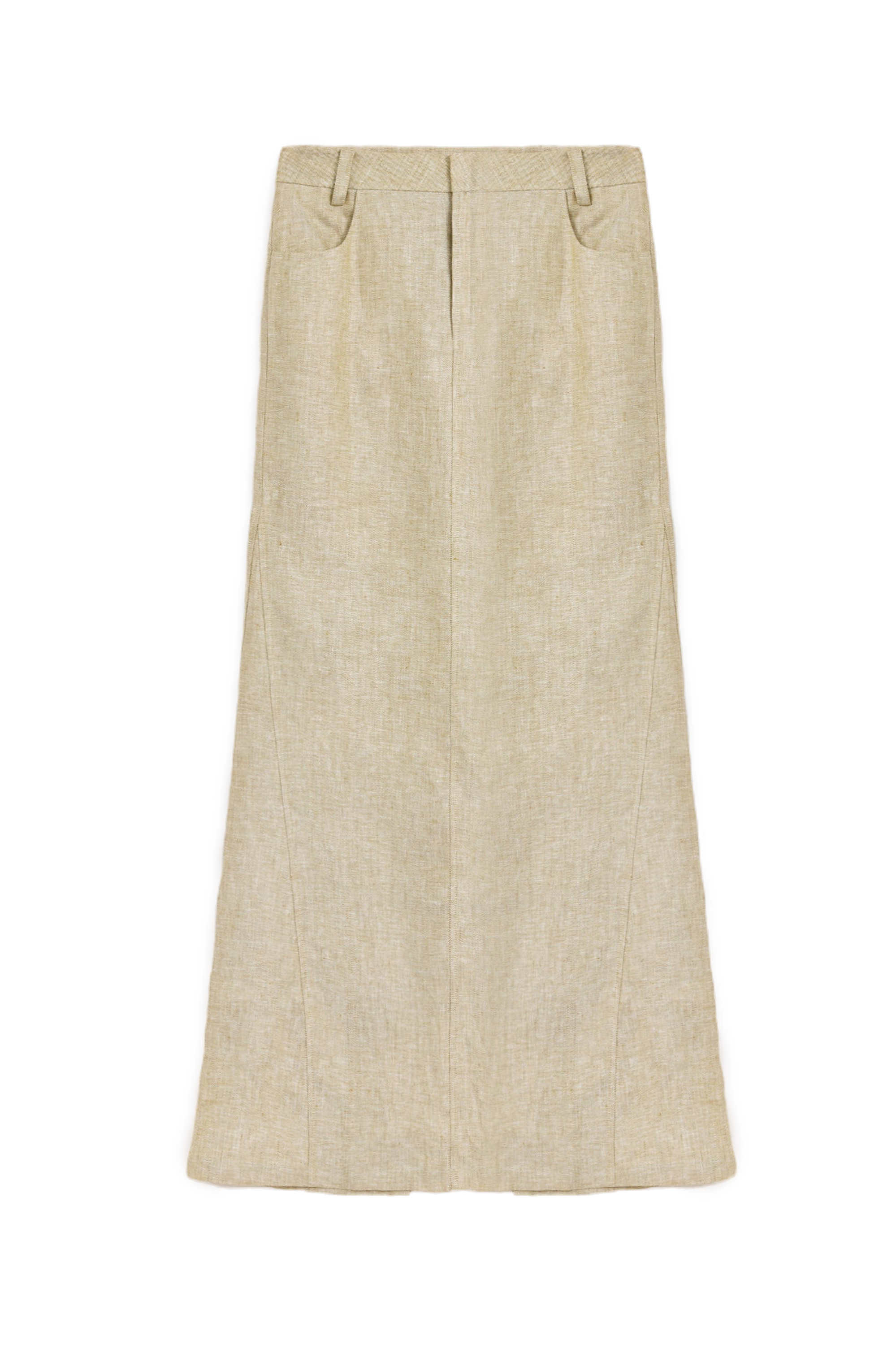 Firelay Fur "Old Money Weekly" Linen V-Neck Halter Vest and Skirt Set
