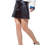 Thumbnail: Q2 Black Leatherette Mini Skirt With Pockets
