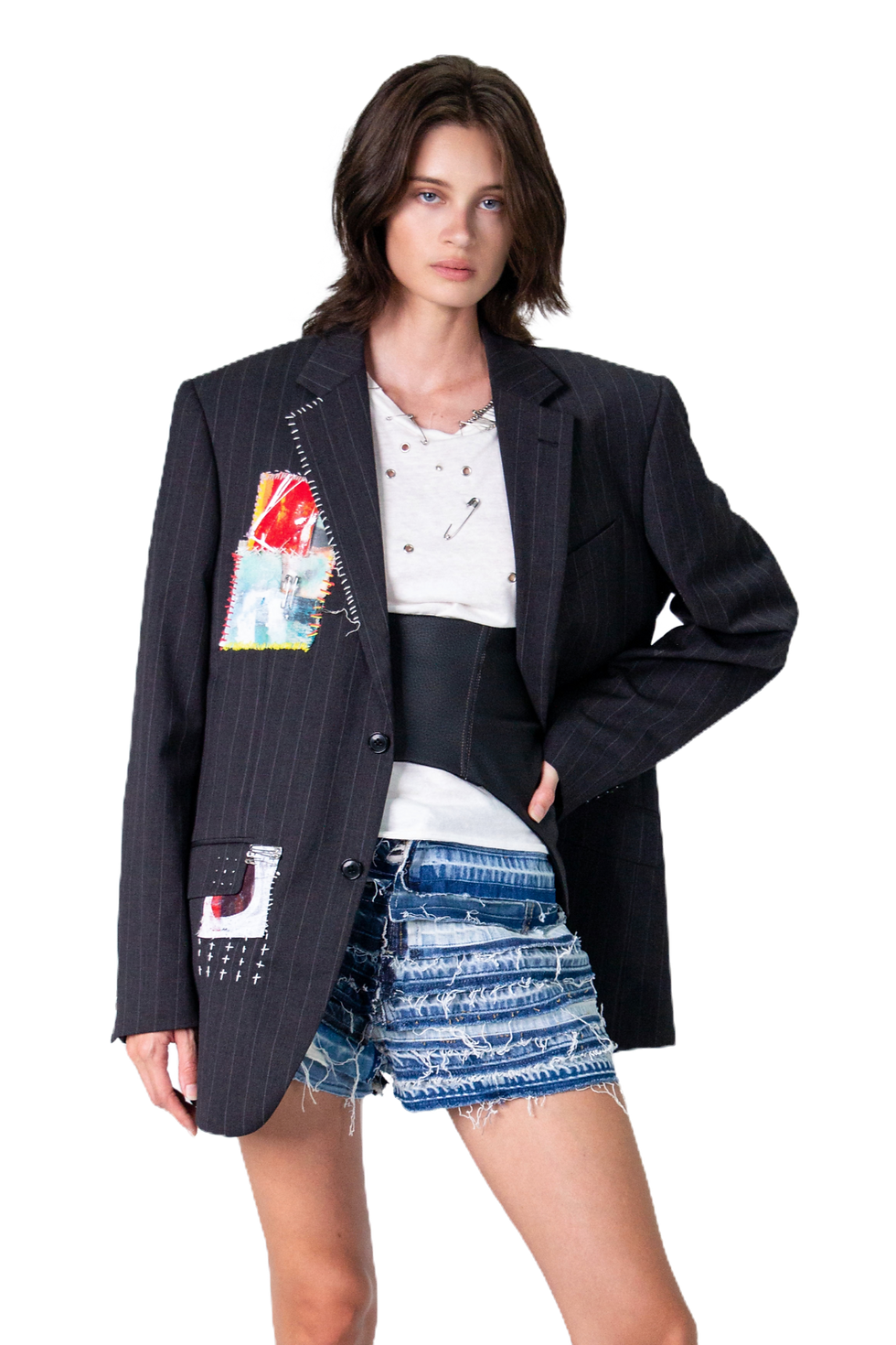 Thumbnail: VLACKBOOK Scrap Painting Blazer