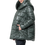 Thumbnail: Metamorphoza Green Quilted Puffer Coat with Hood