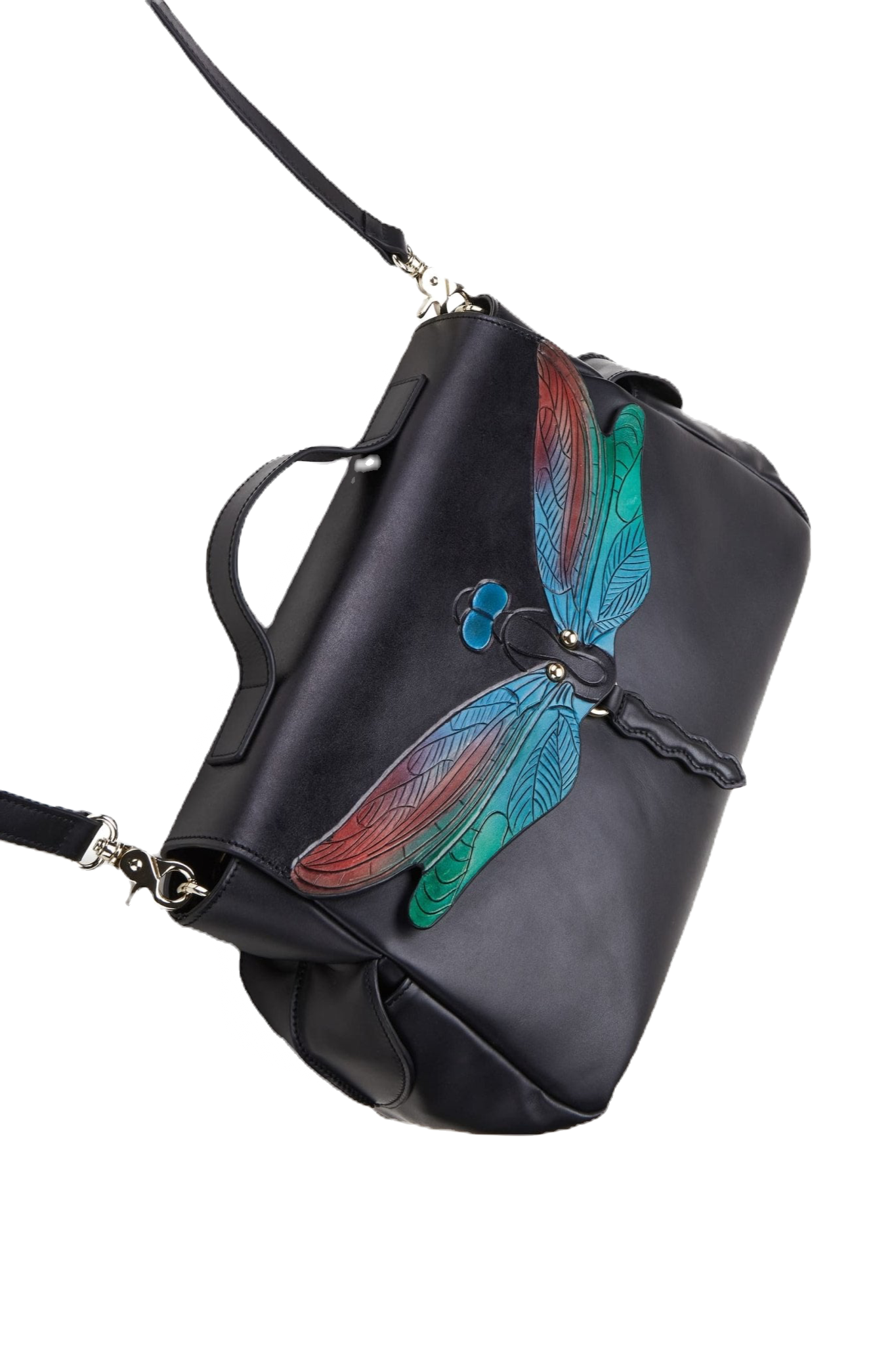 Bellorita Dragonfly Leather Satchel Bag