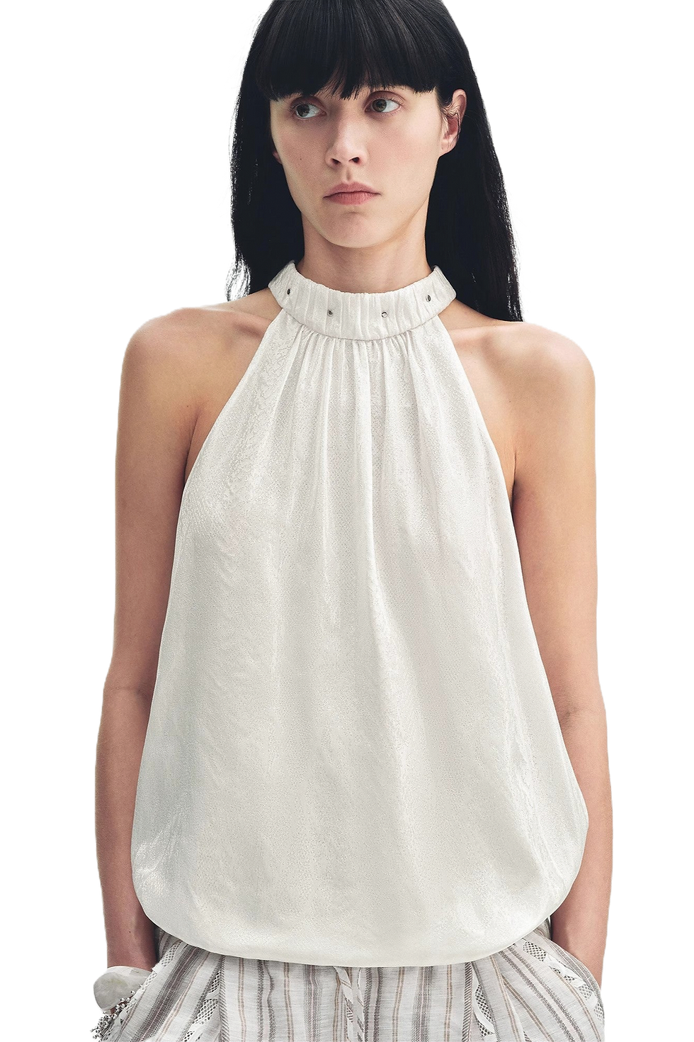 Thumbnail: Firelady Fur "Light and Shadow" Retro Posey Halter Neck Top