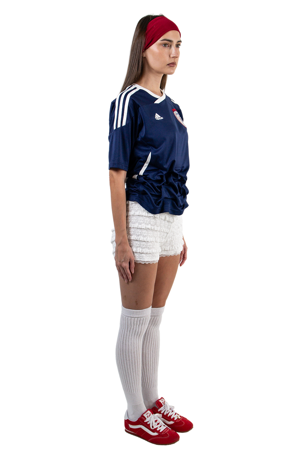Thumbnail: VLACKBOOK Vintage Hand Smocked Soccer Jersey in Blue