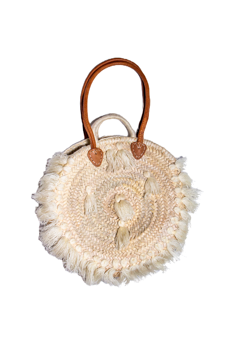 Atlas Artisan Handbag Portrait Fringe Beach Bag