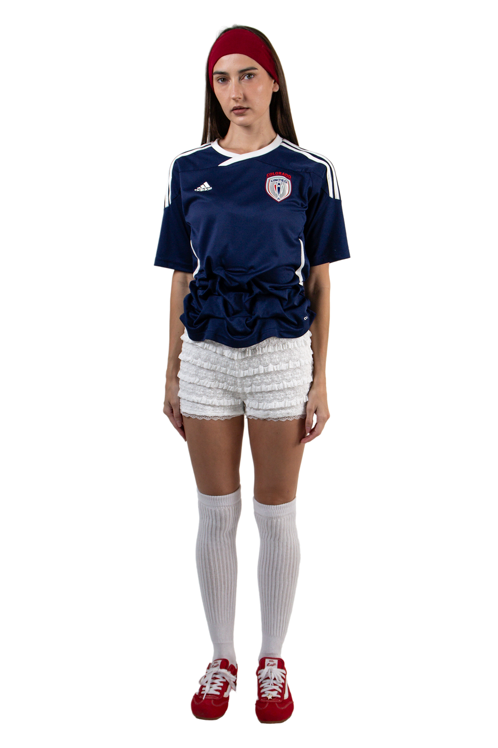 VLACKBOOK Vintage Hand Smocked Soccer Jersey in Blue