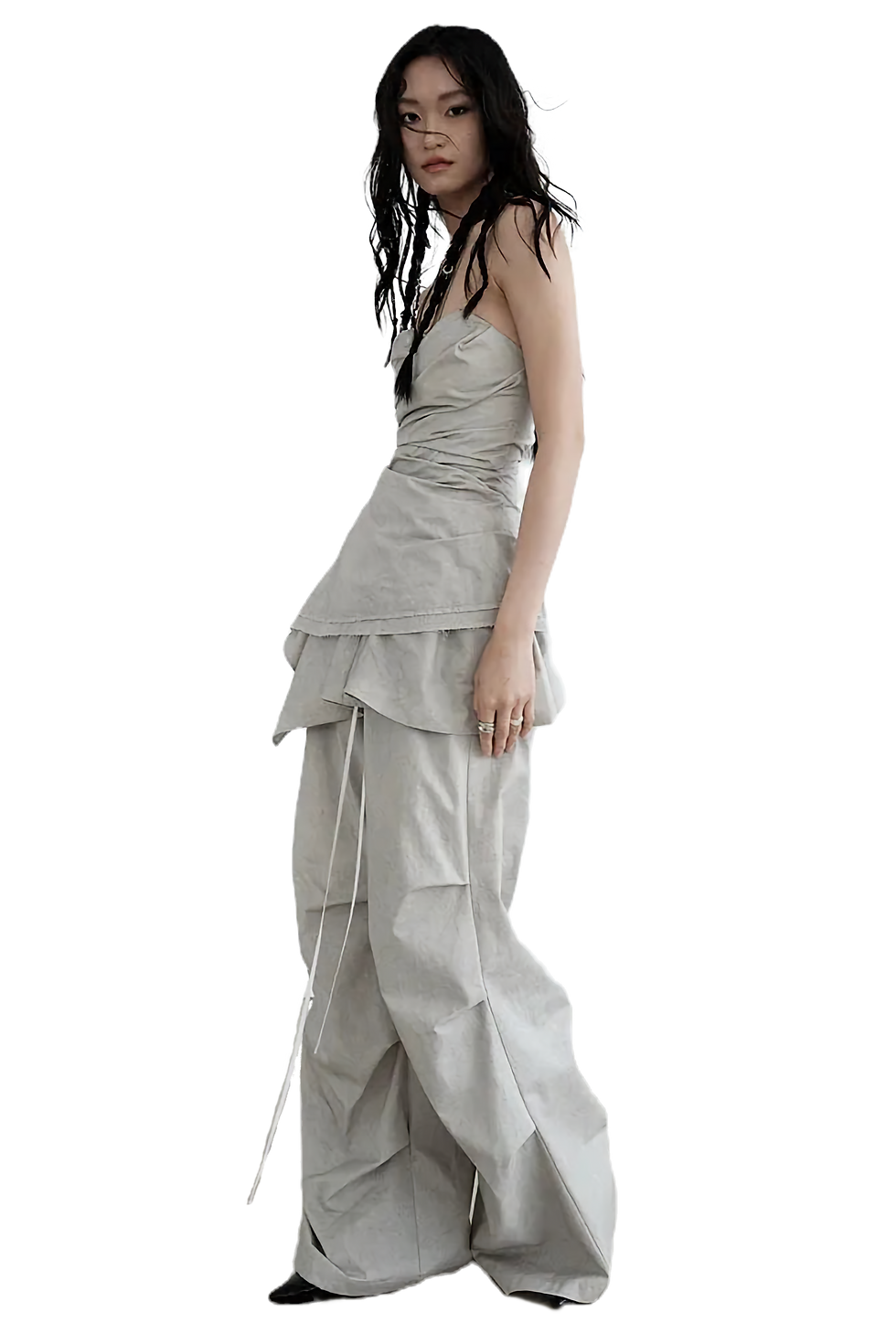 Thumbnail: Marigold Shadows Hantuki Layered Tube Top