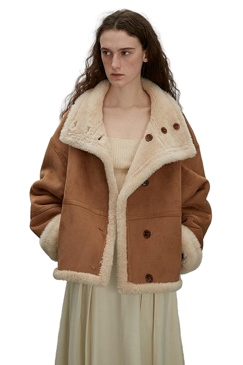 Fireladyfur "Makino Traveler" Reversible Wool & Suede Motorcycle Jacket