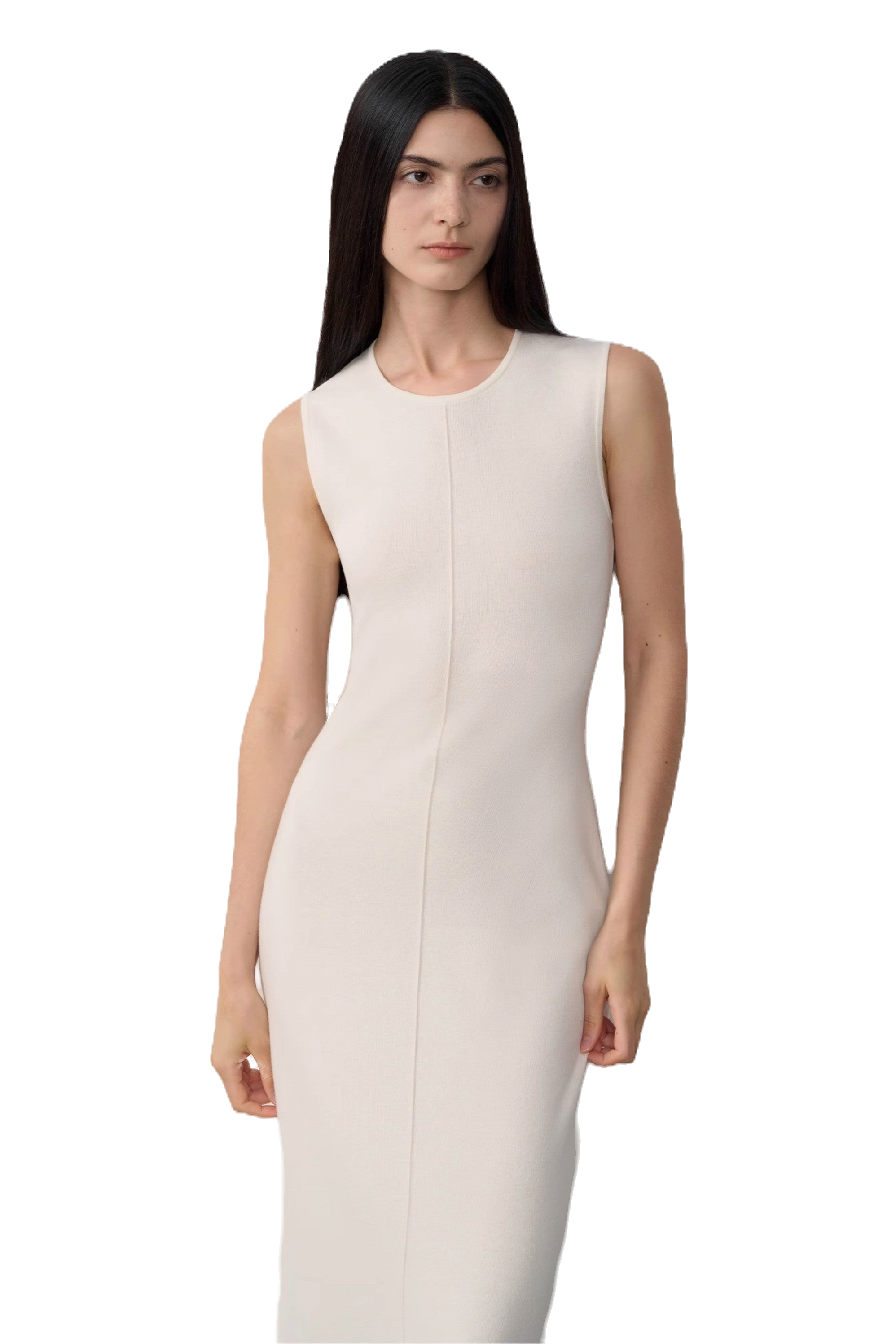 Firelady Fur "Island Letters" Limited Edition Merino Wool Knit Dress