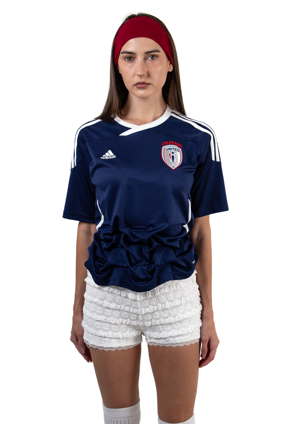 VLACKBOOK Vintage Hand Smocked Soccer Jersey in Blue