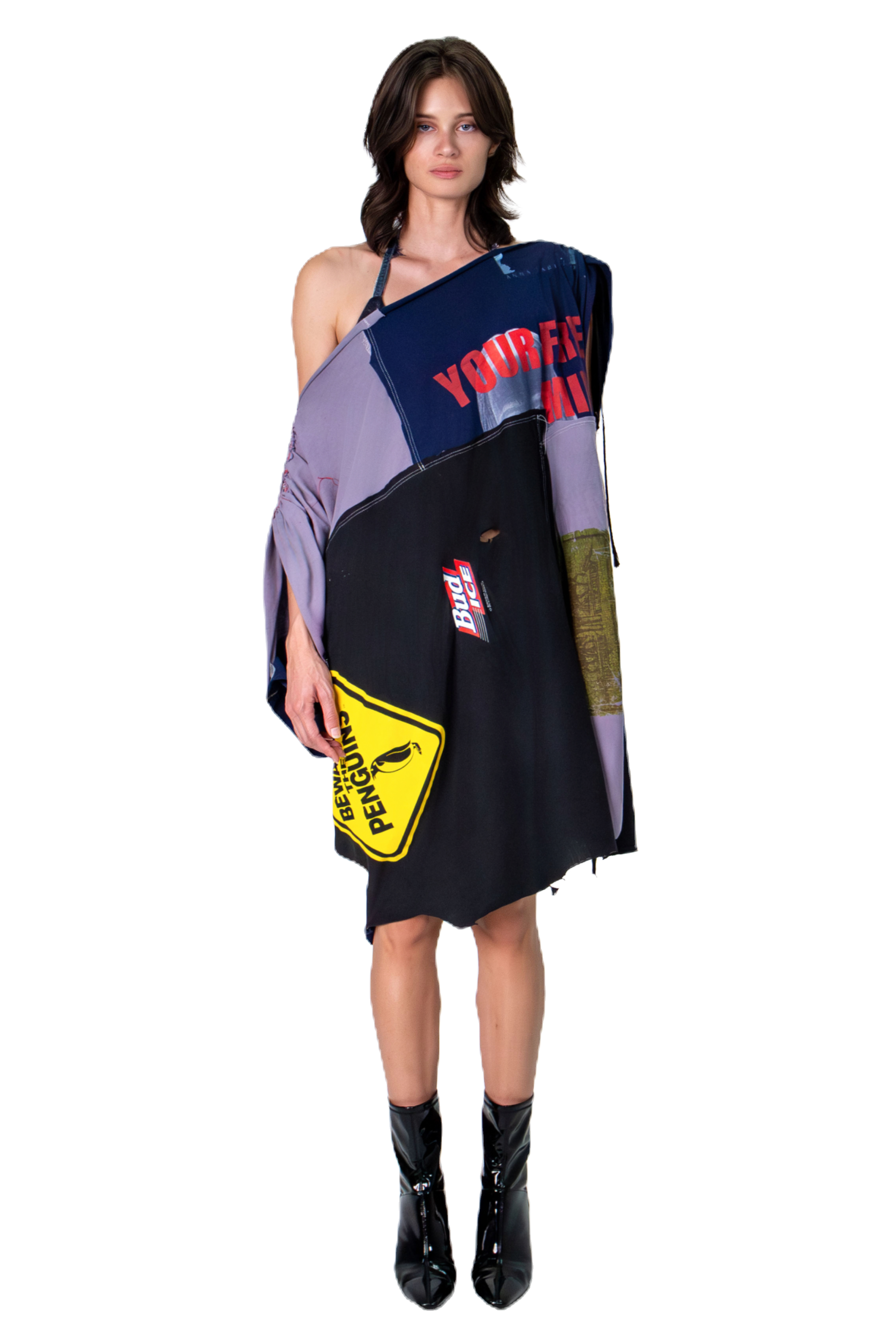 VLACKBOOK Patchwork Kaftan Dress