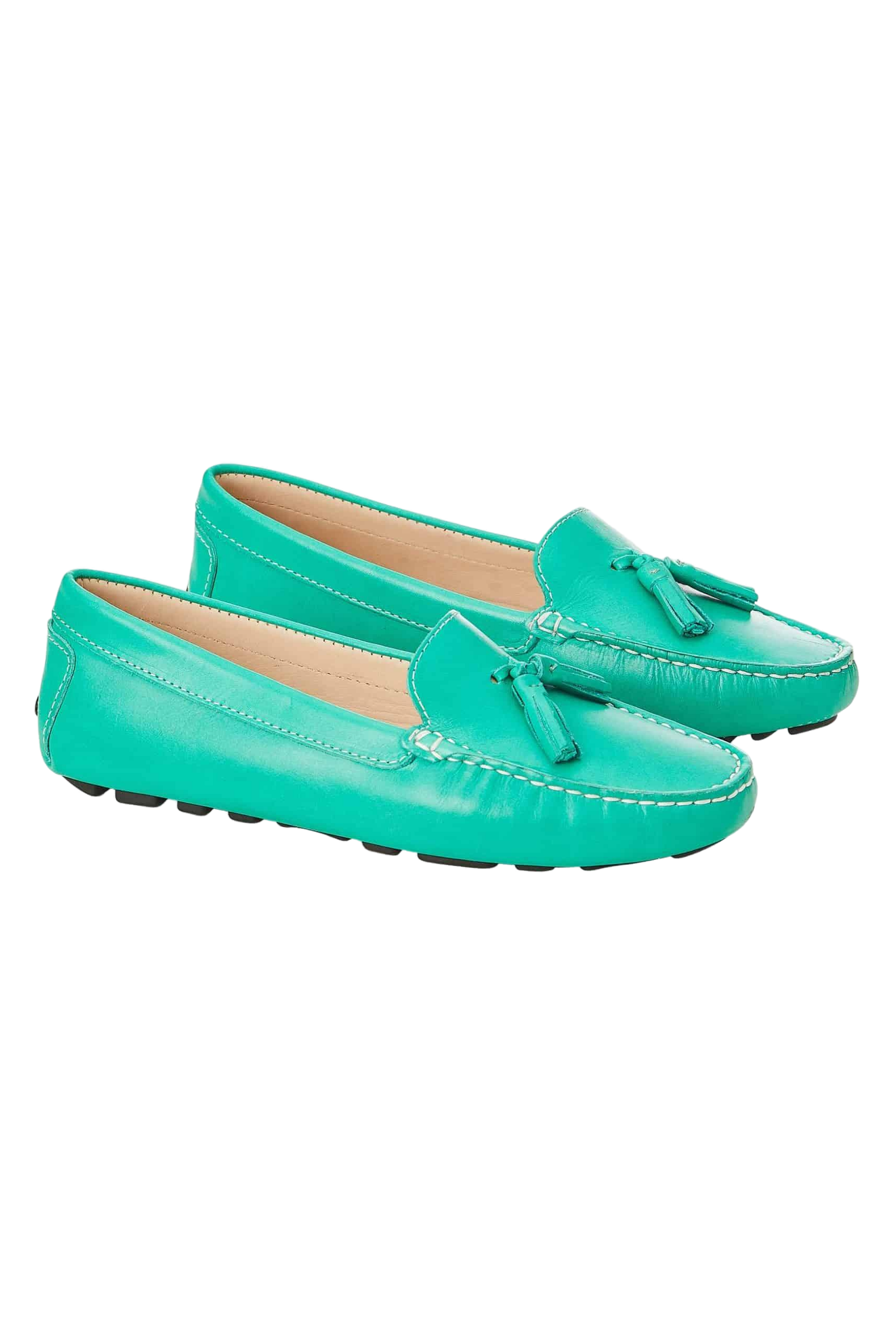 Mangara Atelier Calf Leather Driving Moccasin Loafers With Tassel Detail