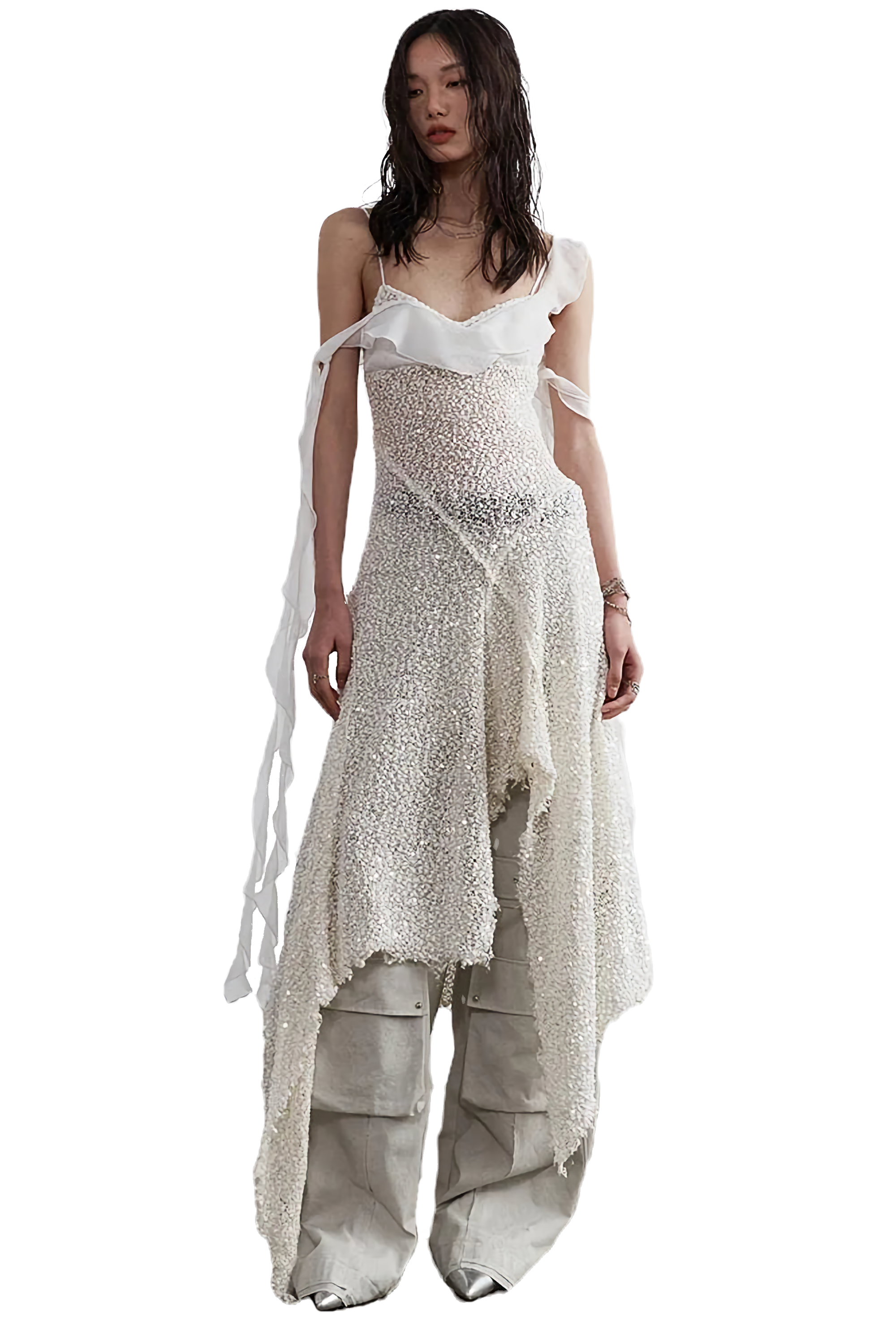 Marigold Shadows Radat Buckle Cargo Pants