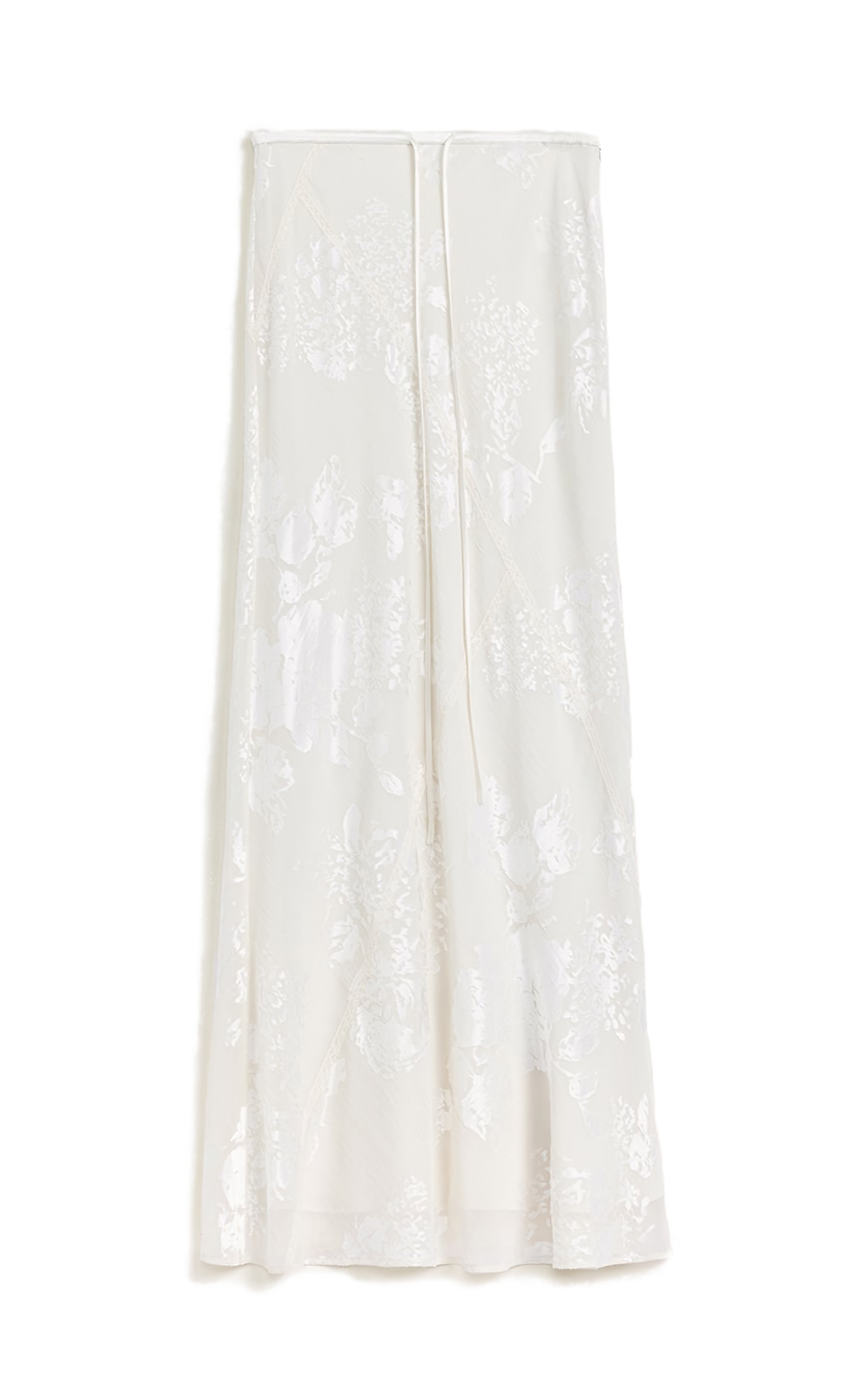 Thumbnail: Firelady Fur "Seville" Bias-Cut Mermaid Maxi Skirt in Burnt Pattern Material