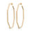 Thumbnail: Eklexic Octavia Hammered Octagon Hoop Earrings