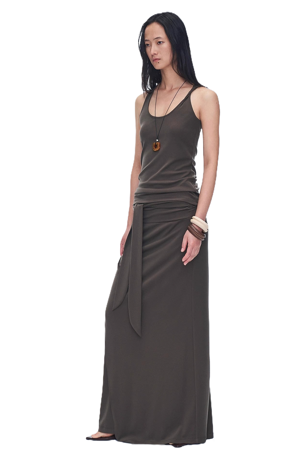 Thumbnail: Firelady Fur "Early Summer Jet Lag" Casual Tight-Fitting Twist-Collar Camisole
