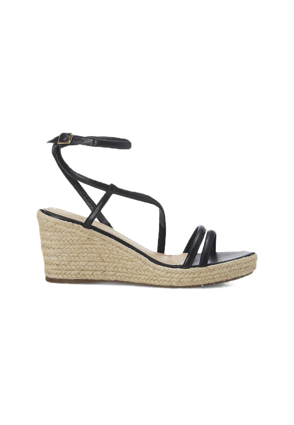 Mangara Atelier Romã Leather Espadrille Platform Wedge Sandals